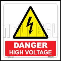 250706 Danger High Voltage Labels