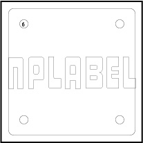 290578 - Blank Aluminum Labels for Engraving