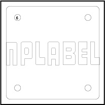 Control Panel Labels Size 185 x 40mm