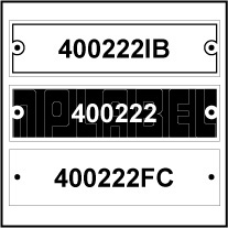 400222 - Control Panel Labels Size 75 x 20mm