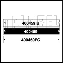 400459 - Control Panel Labels Size 149 x 19mm