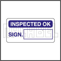 420004 Inspected OK Sticker Labels