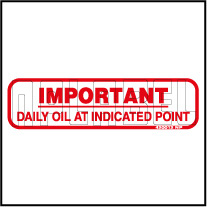 420012 Daily Oil At Indication point Sticker