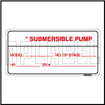 420020 Instruction for submersible pump Labels