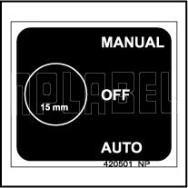 420501 MANUAL-AUTO-OFF Selector Switch Label