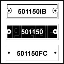 501150 - Control Panel Labels Size 50 x 15mm