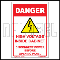 570567 Danger - High Voltage Sign  Sticker