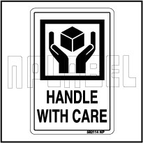 582114 Handle With Care Shipping Stickers & Labels