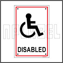 582735 Disabled Toilets Labels & Signs