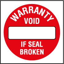 590659 Warantee Void Seal
