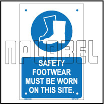 590737 Safety Footwear Name Plates & Sign