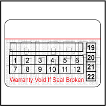 Warantee Void Label Template WV001