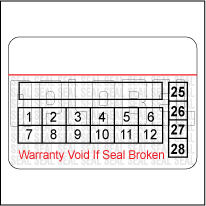 591065 Warrantee Void Seal