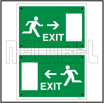 591692 Exit Sign Door Name Plates & Signs