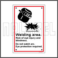 591783 Welding Area Signage Name Plate