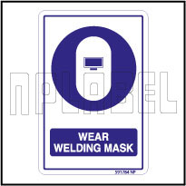 591784 Wear Welding Mask Safety Signs & Labels
