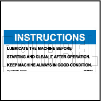 591996 Lubrication Instructions Stickers