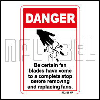 592165 Fan Blades Have Come To Stop Sticker-Labels