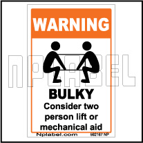 592167 Bulky Caution Sticker & Labels 592167 Bulky Caution Sticker & Labels