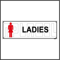 592510 Ladies Toilets Sign Name Plates