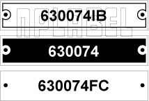 630074 - Control Panel Labels Size 75 x 15mm