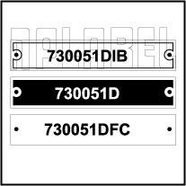 730051D - Control Panel Labels Size 80 x 15mm