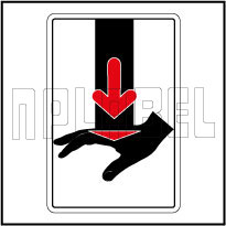 770606 Protect Hand Warning Sticker & Labels
