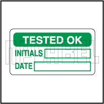 Tested OK Round Labels