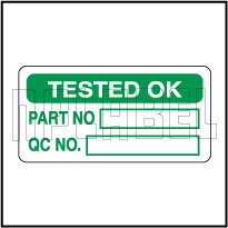 Tested OK Round Labels