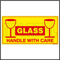 920010 Glass - Handle With Care Shipping Sticker