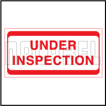 920431 Quality Control Sticker - Under Inspection