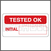 Tested OK Round Labels