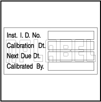 940081 Calibration Detail Stickers