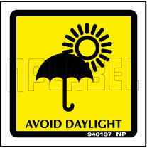 940137 Avoid Daylight Signs Stickers & Labels