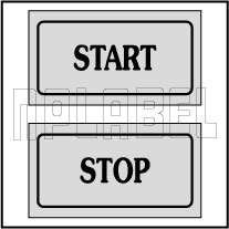 940160 Start Stop Control Panel Sticker