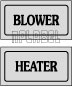 940163 Blower - Heater Control Panel Sticker (SET)