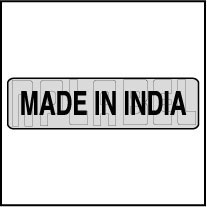 940565ML Made In India Metal Labels