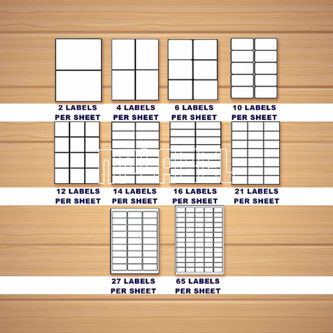Multipurpose Self Adhesive Labels - A4 Sheets