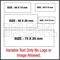 Control Panel Labels Size 185 x 40mm