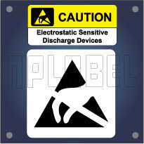 Caution - Warning Labels for Electrostatic Device