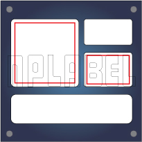 Blank Stickers With Printed Border with Rounded Corner
