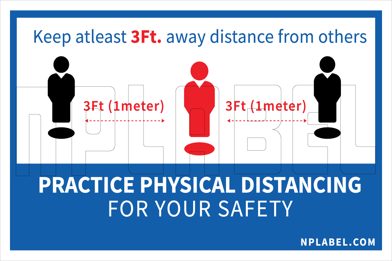 COVID19 Physical Distance Signages