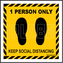 CD1961 Social Distance for 1 Person Signages