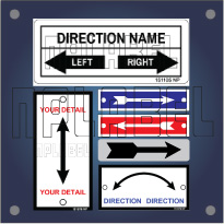 Different Directional Arrow Labels & Stickers