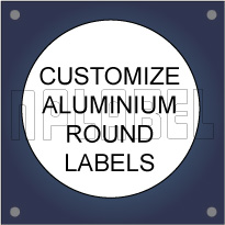 Customize Round / Oval Metal Labels  Customize Round / Oval Metal Labels
