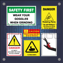 Caution Labels & Safety Signs for Machinery