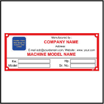 Metal Label Template Data008