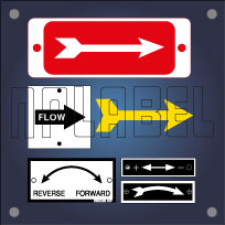Directional Arrow Labels & Stickers