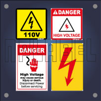 Electrical Shock & High Voltage Labels Electrical Shock & High Voltage Labels