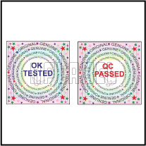 Tested OK Round Labels